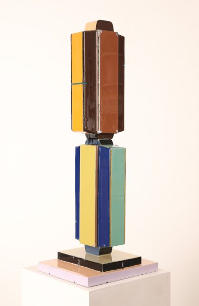 THOMSON#164 wood,steel pigment and resin 69.5x22.2x26cm 2023